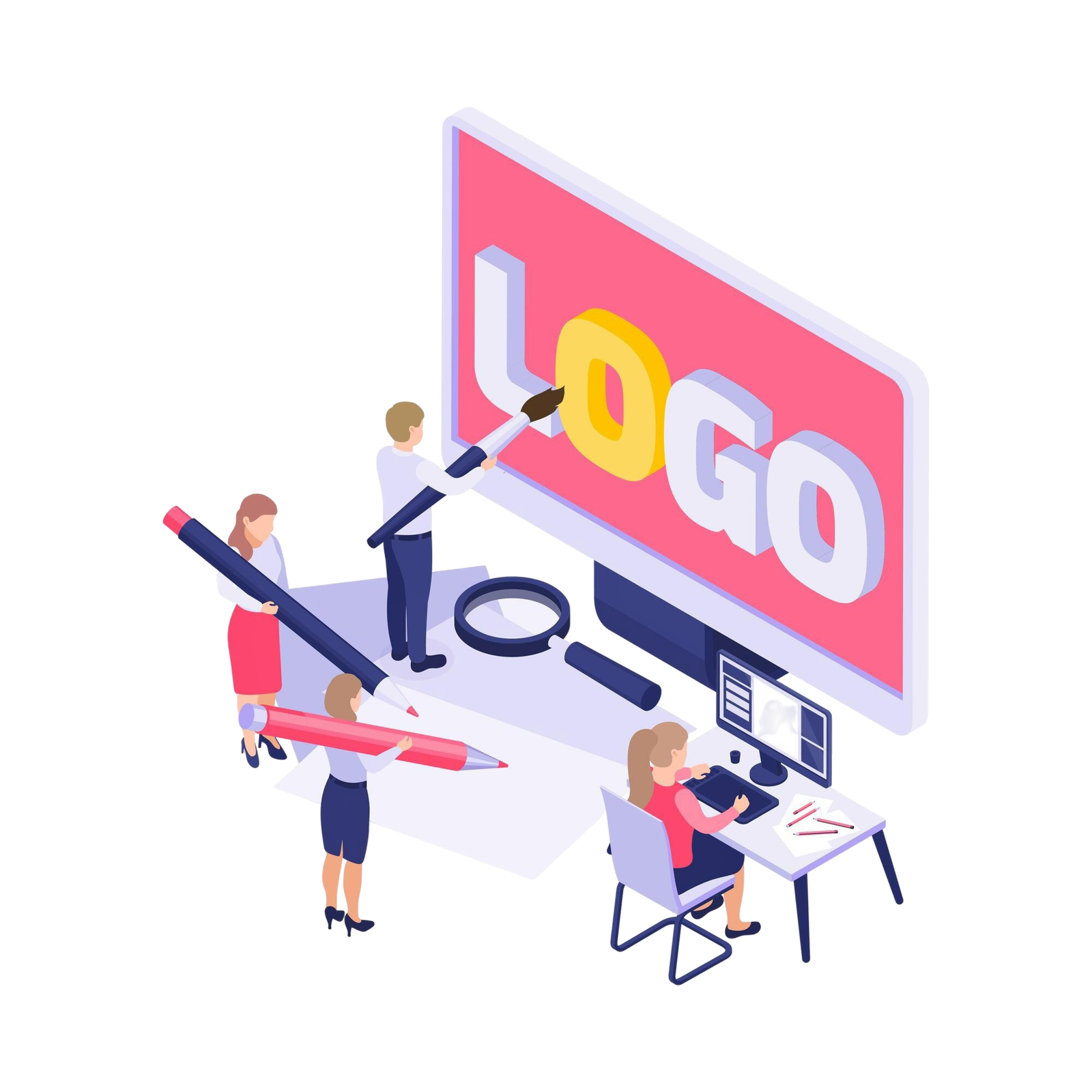Brand identity moodboard with logo and color swatches